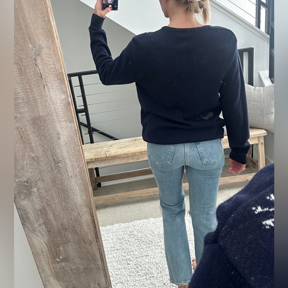 Route 66 Men’s Navy Festive Christmas Tree Holiday Ugly Sweater Party Winter M - Picture 6 of 11